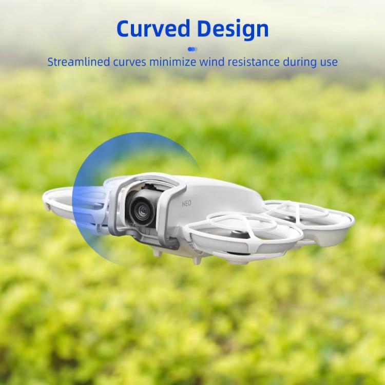 For DJI Neo BRDRC Metal Bumper Crash Bar Drone Gimbal Lens Protection Bracket Accessories(Silver)