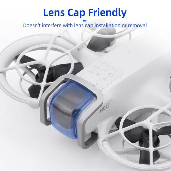 For DJI Neo BRDRC Metal Bumper Crash Bar Drone Gimbal Lens Protection Bracket Accessories(Silver)