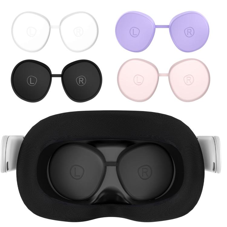 For Meta Quest 3S / Quest 2 VR Lens TPU Protective Cover(Matte Pink) - VR Accessories by PMC TechLife | Online Shopping South Africa | PMC TechLife | Buy Now Pay Later Mobicred