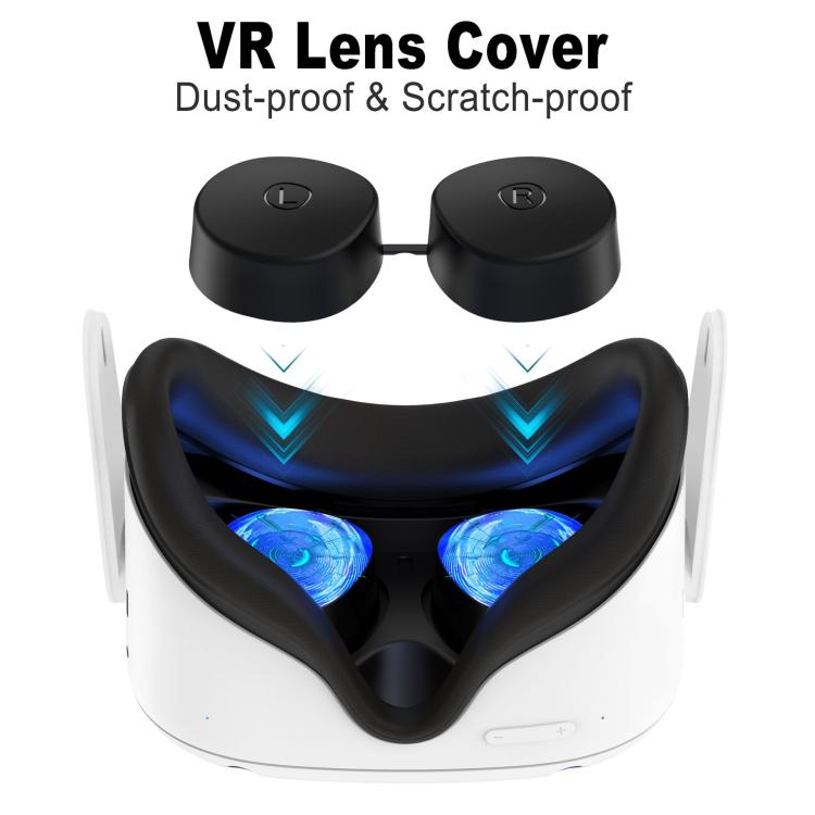 For Meta Quest 3S / Quest 2 VR Lens TPU Protective Cover(Green) - VR Accessories by PMC TechLife | Online Shopping South Africa | PMC TechLife | Buy Now Pay Later Mobicred