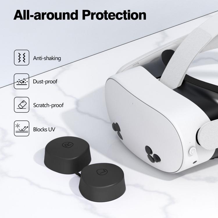 For Meta Quest 3S / Quest 2 VR Lens TPU Protective Cover(White) - VR Accessories by PMC TechLife | Online Shopping South Africa | PMC TechLife | Buy Now Pay Later Mobicred