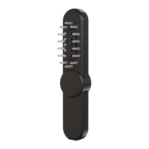Hair Oil Applicator Roller Ball Red / Blue Light Electric Massage Comb Hair Regrowth Conductive Comb(Black)
