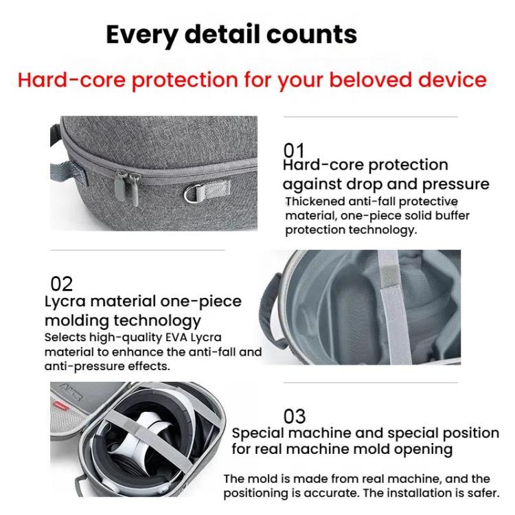 For PlayStation VR2 Portable Protective Storage Bag, Style: Handbag Dark Gray - VR Accessories by PMC TechLife | Online Shopping South Africa | PMC TechLife | Buy Now Pay Later Mobicred