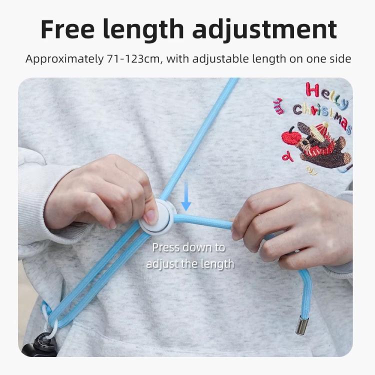 BRDRC Sport Camera Lanyard With 1/4 Inch Screw Anti-Lost Crossbody Lanyard(Yellow Rope White Knot) - Camera Strap by BRDRC | Online Shopping South Africa | PMc TechLife | Buy Now Pay Later Mobicred