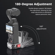 For DJI OSMO Pocket 3 BRDRC PO3005 Multi-functional Magnetic Base Expansion Back Clip Holder Adapter Bezel Accessory(Tarnish)