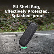 For DJI OSMO Pocket 3 BRDRC Storage Bag Standalone Handy Case Protective Pouch(PU Gray)