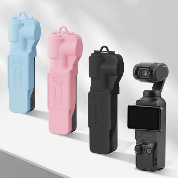 For DJI OSMO Pocket 3 BRDRC Lens Cap Camera Case Screen Protector Accessories(Pink)