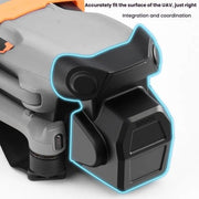 For DJI Air 3S BRDRC Lens Protective Cover Dustproof Anti-Knock Fixed Clip Gimbal Protector(Frosted Black)