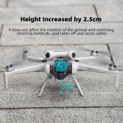 For DJI Mini 4 Pro BRDRC Booster Landing Gear Folding Strap Kickstand(Orange)