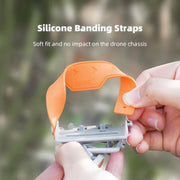 For DJI Mini 4 Pro BRDRC Booster Landing Gear Folding Strap Kickstand(Orange)