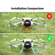 For DJI Mini 4 Pro BRDRC Booster Landing Gear Folding Strap Kickstand(Orange)