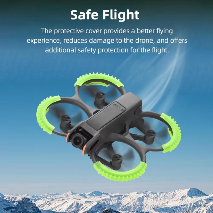 For DJI Avata 2 BRDRC 4pcs Paddle Protection Bumper Rings(Orange) - free shipping - PMC TechLife - Order now!