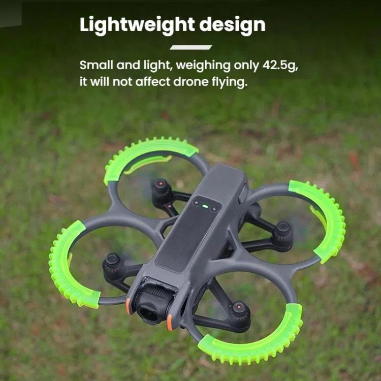 For DJI Avata 2 BRDRC 4pcs Paddle Protection Bumper Rings(Orange)