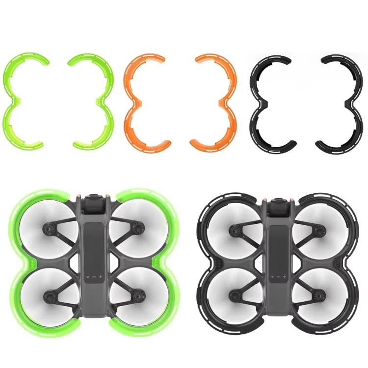 For DJI Avata 2 BRDRC Integrated Paddle Protector One-piece Bumper Ring(Black)