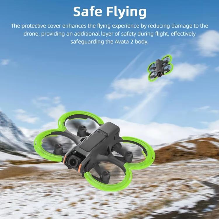 For DJI Avata 2 BRDRC Integrated Paddle Protector One-piece Bumper Ring(Black) - free shipping - PMC TechLife - Order now!