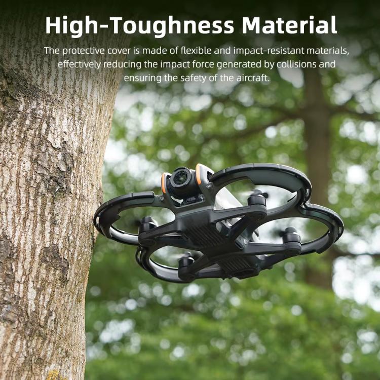 For DJI Avata 2 BRDRC Integrated Paddle Protector One-piece Bumper Ring(Black) - free shipping - PMC TechLife - Order now!