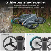 For DJI Avata 2 BRDRC Integrated Paddle Protector One-piece Bumper Ring(Black)