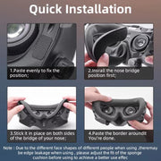 For DJI Avata Goggles 2 BRDRC Flying Glasses Protector Eyecups(Dark Gray)