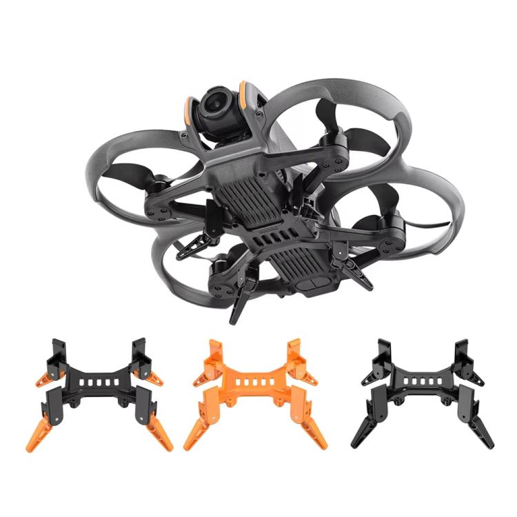 For DJI Avata 2 BRDRC Folding Height Enhanced Landing Gear Gimbal Protective Kickstand(Black Orange) - free shipping - PMC TechLife - Order now!