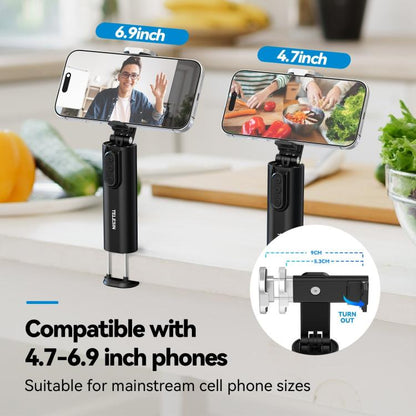 TELESIN P1-HSS-01 Clip Version 3 In 1 Cell Phone Holder Portable Desktop Fixed Bluetooth Remote Control Shooting Support Bracket - free shipping - PMC Jewellery - Order now!