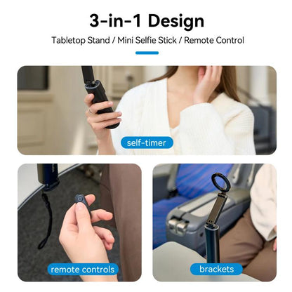 TELESIN P1-HSS-02 Magnet Version Remote Control Travel Photo Cell Phone Holder Desktop Fixed Lazy Magnetic Holder - Desktop Holder by TELESIN | Online Shopping South Africa | PMC Jewellery | Buy Now Pay Later Mobicred