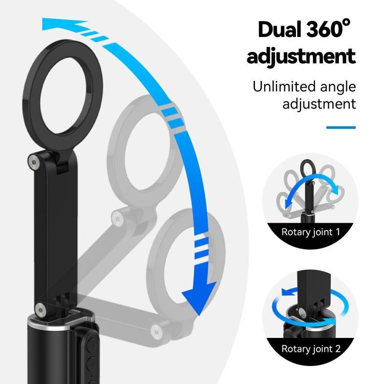 TELESIN P1-HSS-02 Magnet Version Remote Control Travel Photo Cell Phone Holder Desktop Fixed Lazy Magnetic Holder - Desktop Holder by TELESIN | Online Shopping South Africa | PMC Jewellery | Buy Now Pay Later Mobicred