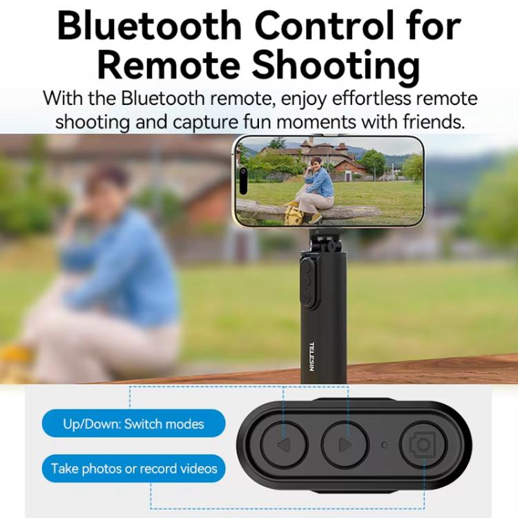 TELESIN P1-HSS-02 Magnet Version Remote Control Travel Photo Cell Phone Holder Desktop Fixed Lazy Magnetic Holder - Desktop Holder by TELESIN | Online Shopping South Africa | PMc TechLife | Buy Now Pay Later Mobicred