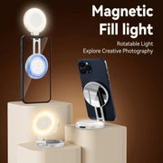 TELESIN S5-BGD-01 Mini Phone Magnetic Beauty Replacement Light Tri-color Temperature Portable Selfie Mirror Rotating Stretching Pocket Lamp