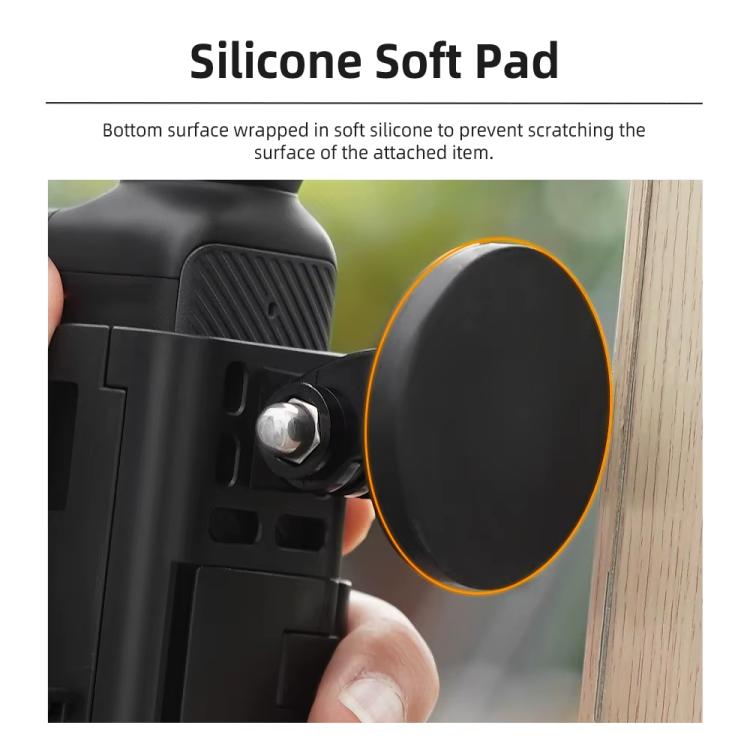 6pcs /Set For DJI Osmo Pocket 3 Flymile Magnetic Bracket Fixed Base Back Clip Adapter Bezel Accessories