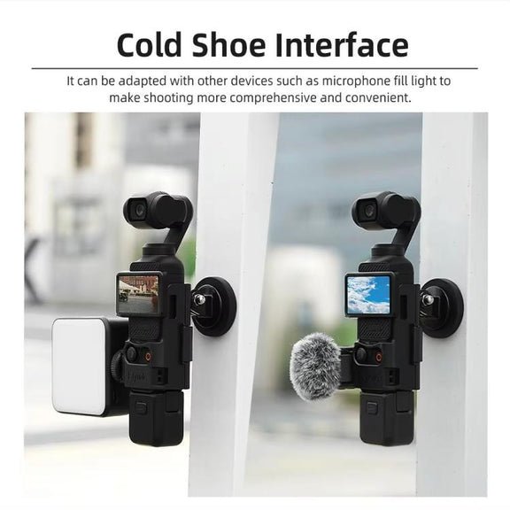 4pcs /Set For DJI Osmo Pocket 3 Flymile Magnetic Bracket Fixed Base Back Clip Adapter Bezel Accessories