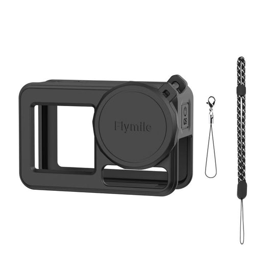 For DJI Osmo Action 3 / 4 / 5 Pro Flymile Silicone Cover Sport Camera Lens Drop Cases(Black) - free shipping - PMC Jewellery - Order now!