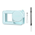 For DJI Osmo Action 3 / 4 / 5 Pro Flymile Silicone Cover Sport Camera Lens Drop Cases(Blue) - free shipping - PMC TechLife - Order now!