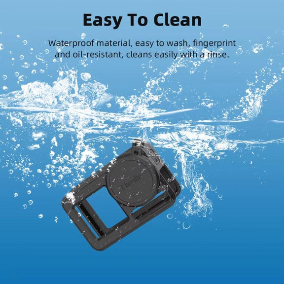 For DJI Osmo Action 3 / 4 / 5 Pro Flymile Silicone Cover Sport Camera Lens Drop Cases(Blue)