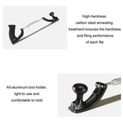 Body Sheet Metal Data Restoration Grinding File, Specifications: Tool Holder + Curved Blade Middle Teeth