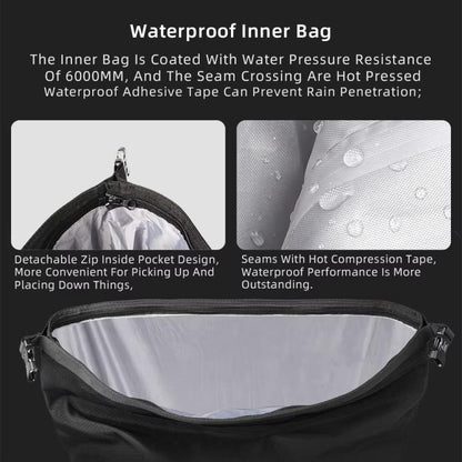 Rhinowalk MTR2050 25L-32L Expandable Large Capacity Quick-release Motorcycle Side Bag(Black) - free shipping - PMC Jewellery - Order now!