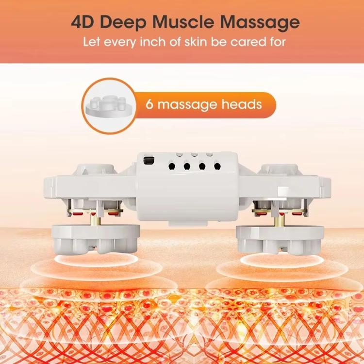 Z5 Dual-frequency Red Light Constant Temperature Hot Compress Foot Massager, Spec: US Plug(Light Green)
