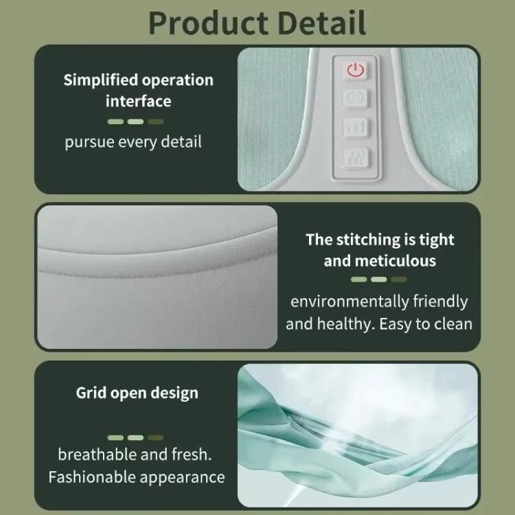 Z5 Dual-frequency Red Light Constant Temperature Hot Compress Foot Massager, Spec: US Plug(Light Green) - free shipping - PMC TechLife - Order now!