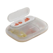 Portable Pill Box Dispenser Sealed Large Capacity Seven Days a Week Medication Organizer, Color: 6 Grids White