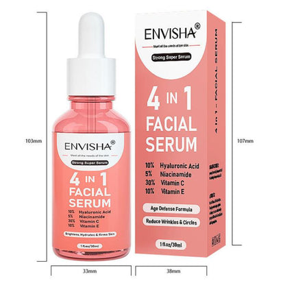 ENVISHA 30ml/ Bottle 4-in-1 Facial Serum Hydrating and Moisturizing Liquid Essence - free shipping - PMC Jewellery - Order now!