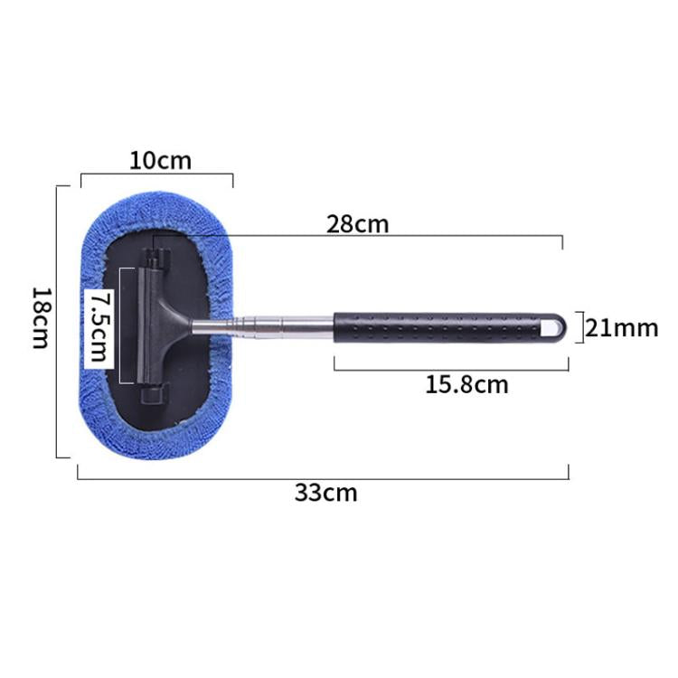 Retractable Windshield Cleaning Brush Scrubbing And Defogging 3 In 1 Car Wash Kit(Blue) - Car washing supplies by PMC Jewellery | Online Shopping South Africa | PMC Jewellery | Buy Now Pay Later Mobicred