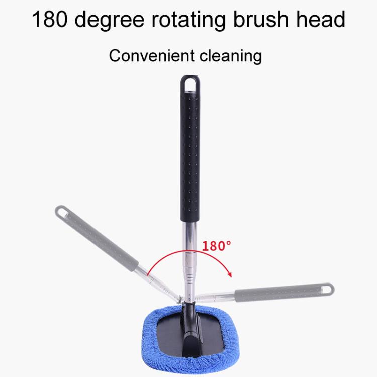 Retractable Windshield Cleaning Brush Scrubbing And Defogging 3 In 1 Car Wash Kit(Blue) - Car washing supplies by PMC Jewellery | Online Shopping South Africa | PMC Jewellery | Buy Now Pay Later Mobicred