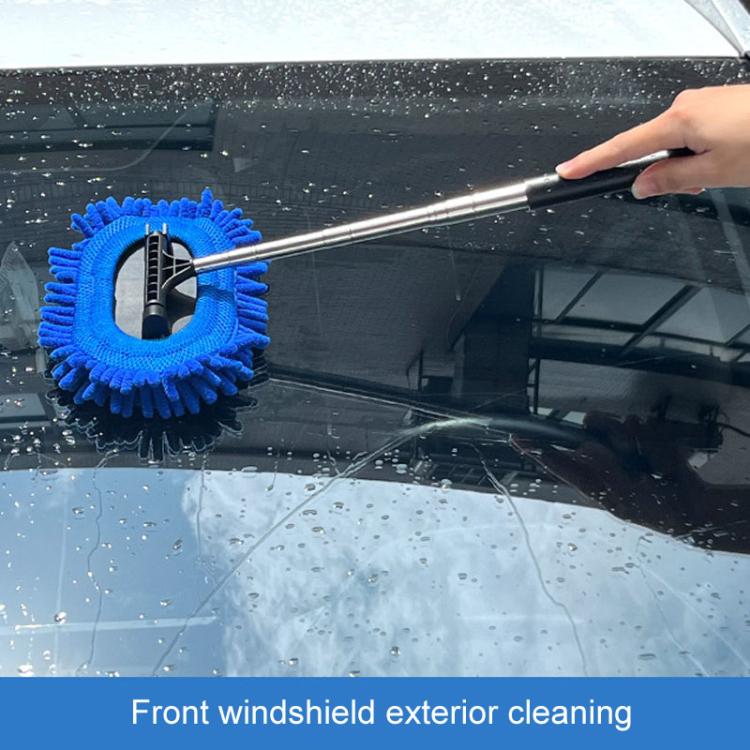 Retractable Windshield Cleaning Brush Scrubbing And Defogging 3 In 1 Car Wash Kit(Blue) - Car washing supplies by PMC Jewellery | Online Shopping South Africa | PMC Jewellery | Buy Now Pay Later Mobicred