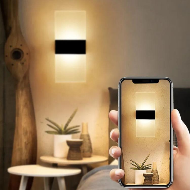 Magnetic Acrylic Smart Induction Night Light Rechargeable Wall Lamp Bedroom Bedside Lamp White Arc White Light - Wall Lamps by PMc TechLife | Online Shopping South Africa | PMc TechLife | Buy Now Pay Later Mobicred