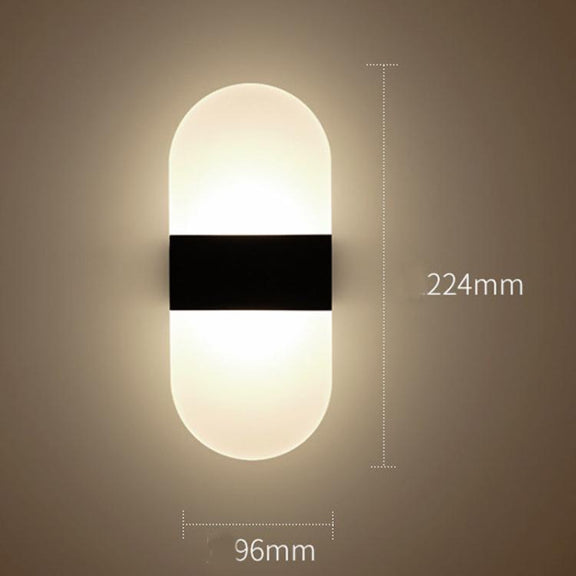 Magnetic Acrylic Smart Induction Night Light Rechargeable Wall Lamp Bedroom Bedside Lamp White Arc White Light
