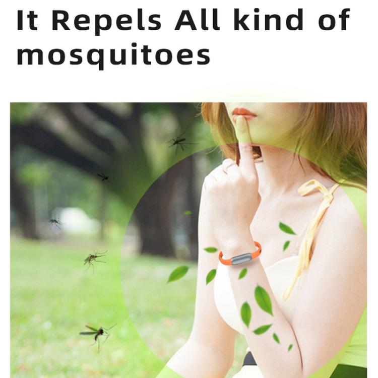 Silicone Mosquito Repellent Bracelet Outdoor Mosquito Repellent For Adults Children(Black)