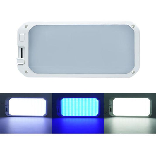 12-30V RV Light 198 LEDs 3-Color Temperature Dimmable Roof Light, Color: Blue White Light - free shipping - PMC Jewellery - Order now!
