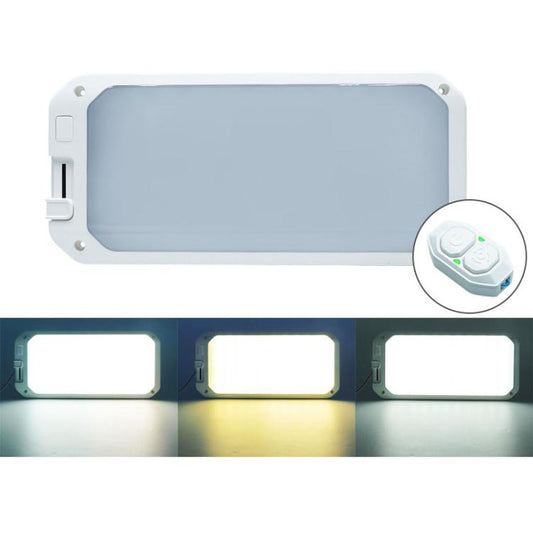 12-30V RV Light 198 LEDs 3-Color Temperature Dimmable Roof Light, Color: Yellow White Light With Remote - Dome Lights by PMC Jewellery | Online Shopping South Africa | PMC Jewellery | Buy Now Pay Later Mobicred