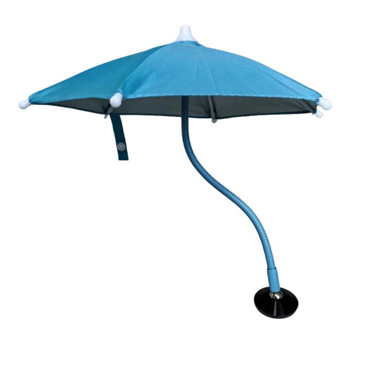 Magnetic Phone Mini Sun Protection Umbrella Parasol Diameter 9.4 inch, Metal Hose 8.3 inch(Blue) - free shipping - PMc TechLife - Order now!