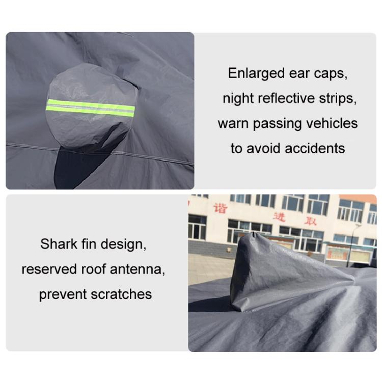 Hatchback Car EVA Plus Velvet Thickened Heat Insulation Sunshade With Shark Fin, Size: L 4.2x1.7x1.6m - PE Material by PMc TechLife | Online Shopping South Africa | PMc TechLife | Buy Now Pay Later Mobicred