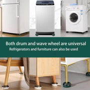 4pcs /Set Washing Machine Foot Pads Heightened Base for Refrigerators Furniture(Green)